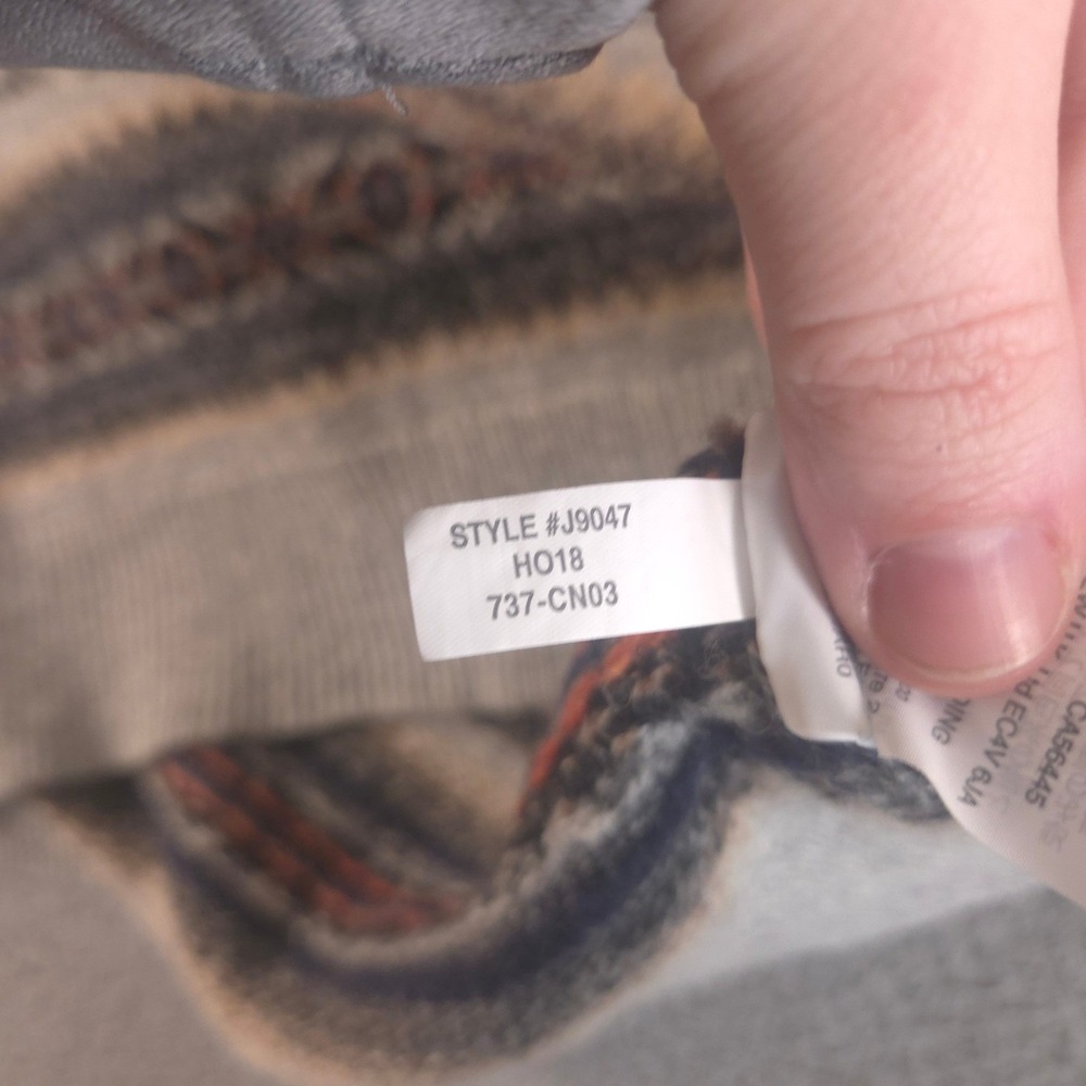 J.Crew Sweater Mens L Fair Isle Lambswool Nylon Crewneck Pullover Mercantile - Picture 5 of 9
